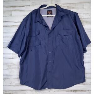 Walnut Creek Size 3XL Mesh Back Blue Mens Vented Fishing Shirt